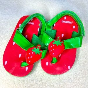 Strawberry baby flip flop